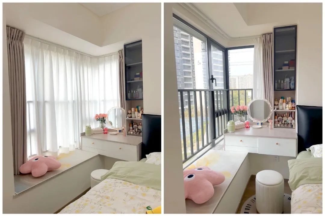 被年轻人家的“飘窗设计”惊到了!打开思路后,直接就多了半间房__被年轻人家的“飘窗设计”惊到了!打开思路后,直接就多了半间房
