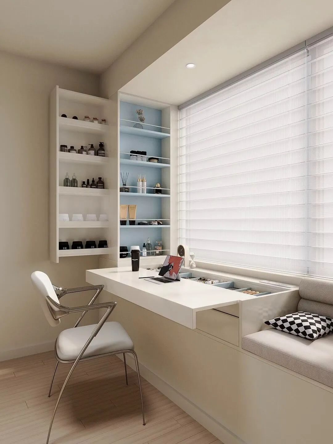 被年轻人家的“飘窗设计”惊到了!打开思路后,直接就多了半间房__被年轻人家的“飘窗设计”惊到了!打开思路后,直接就多了半间房