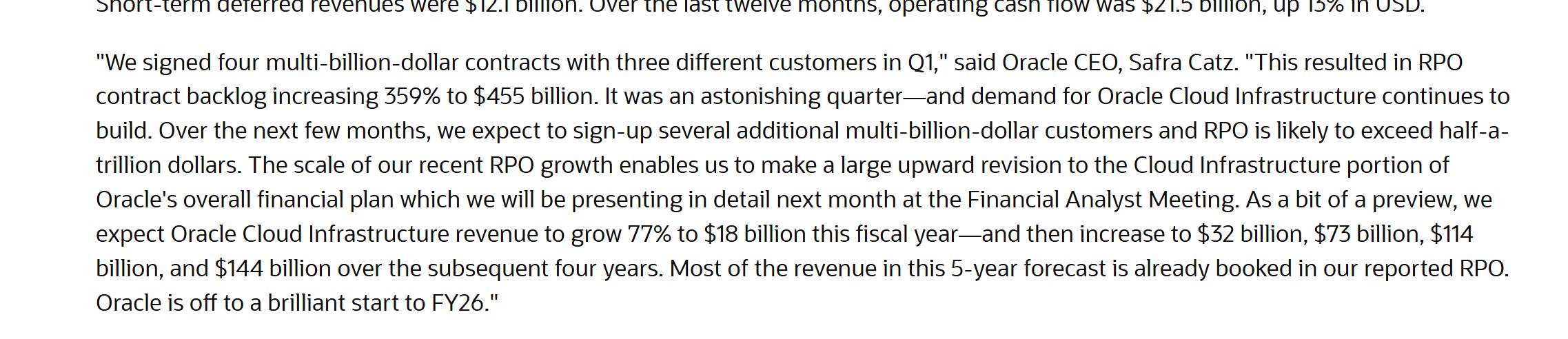 云业务狂暴增长预期点燃市场激情 甲骨文股价盘后暴涨超20%_云业务狂暴增长预期点燃市场激情 甲骨文股价盘后暴涨超20%_