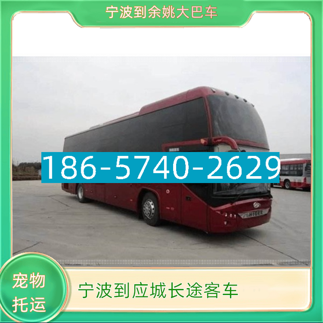 宁波到应城长途汽车I86*574O*2629余姚到应城长途大巴客车-有驾