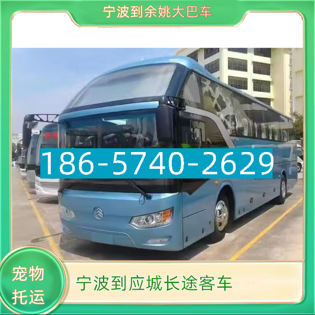 宁波到应城长途汽车I86*574O*2629余姚到应城长途大巴客车-有驾