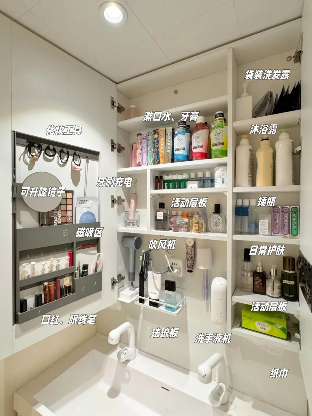 居家收纳一点通_阳台收纳柜子格子设计_