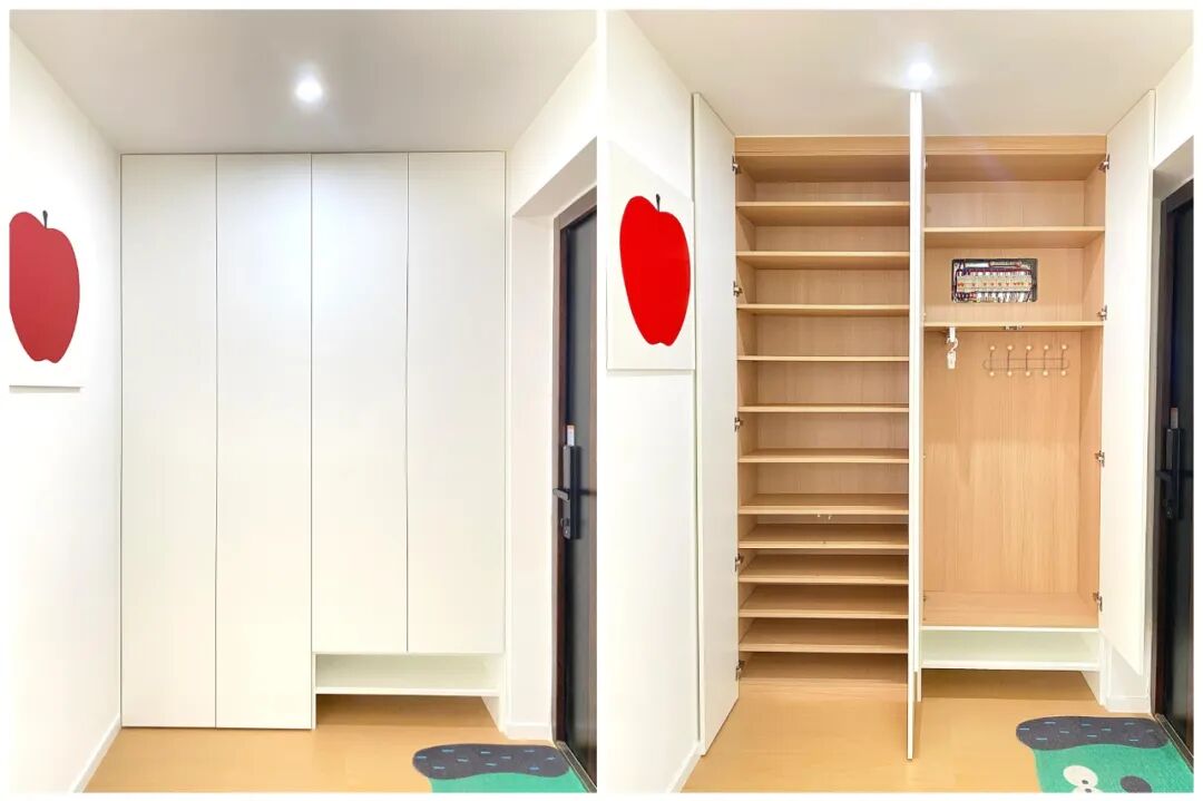 居家收纳一点通_阳台收纳柜子格子设计_