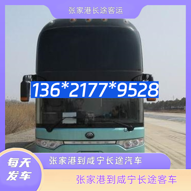 张家港到咸宁的长途客车-张家港到咸宁客运汽车-安全放心-有驾